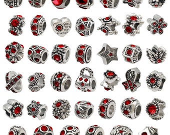 5/10/15pcs Rhinestone European large hole Metal beads, Antique Silvern Barrel Beads, Metal Spacer Beads, DIY Jewelry supply