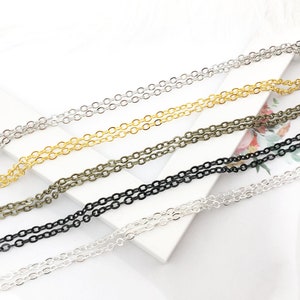 5meter/Lot 2.5mm Cross Metal Brass Chain Bulk,Raw Brass Soldered Chain For Jewelry Making