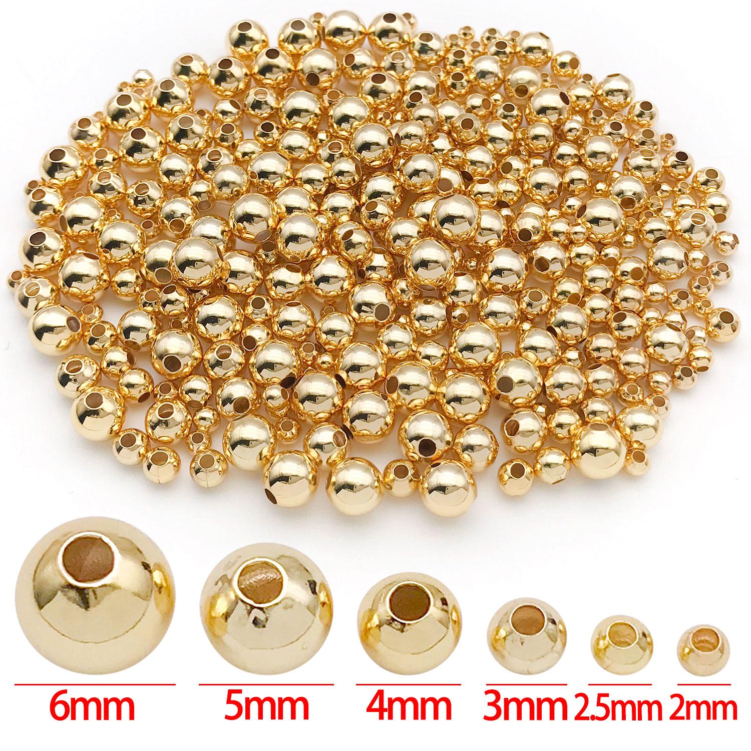 Vintageparts Parafili In Ottone Placcato Oro 18K Per Gioielli Fai Da Te – 20 Pezzi, 4,5 Mm, Per Filo 0,6 Mm - 3