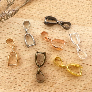 100 Pezzi Gancio A Pinza Per Ciondoli - Acciaio Inossidabile 9x4x6mm Per Creazione Gioielli Fai Da Te - Foto 7