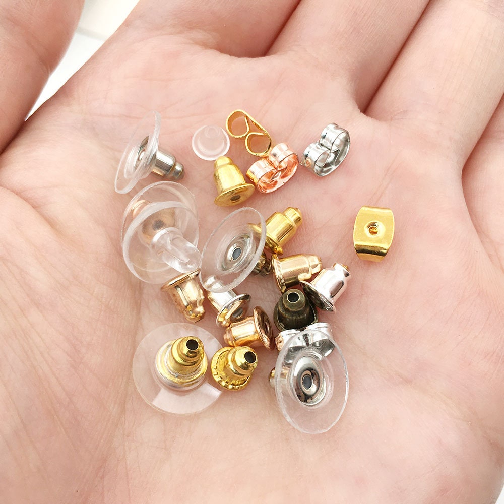 100/200/300PCS Rubber Earring Backs for Studs Earring Backs Etsy UK