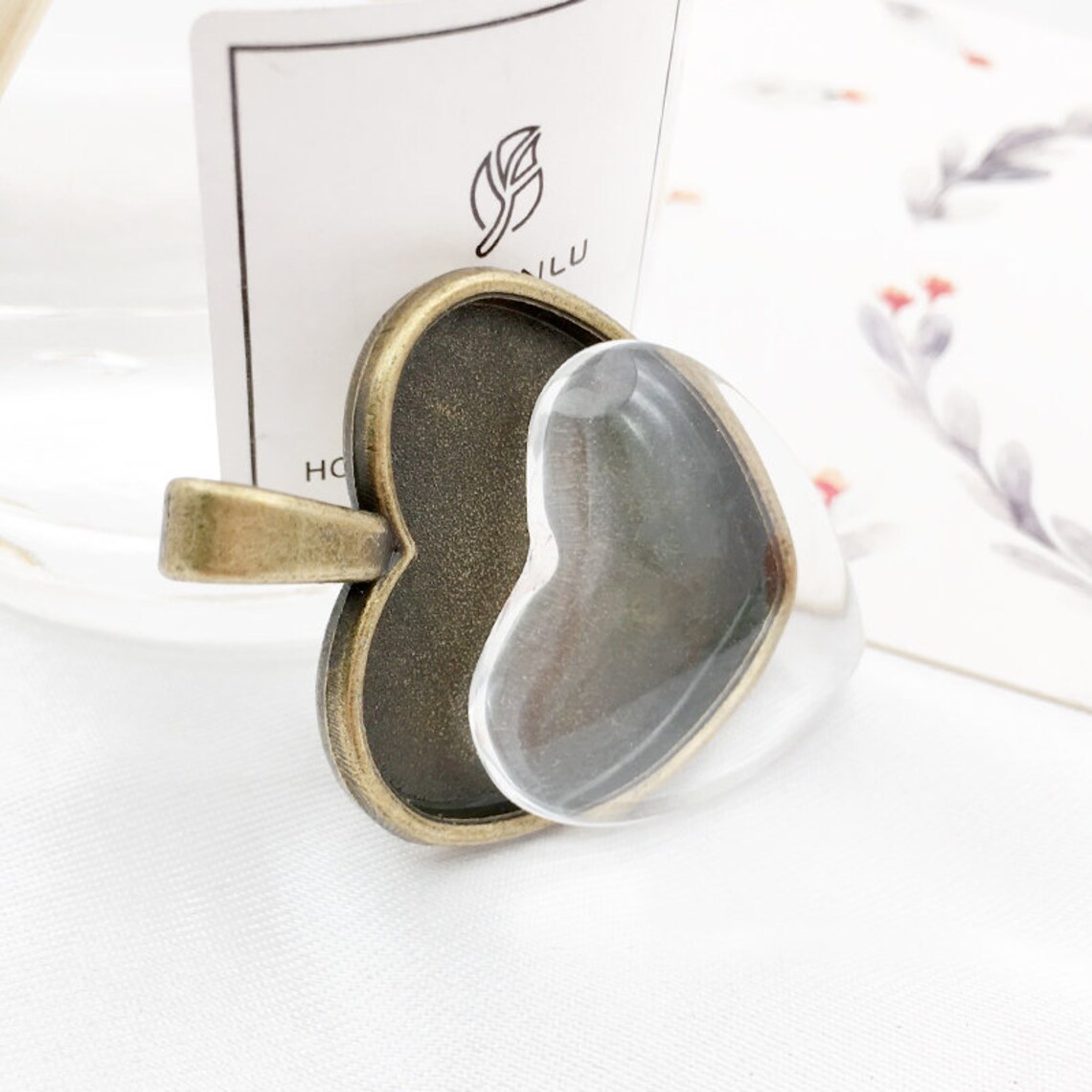 10/20/30/50PCS Heartshaped glass Clear glass Heart shaped Etsy