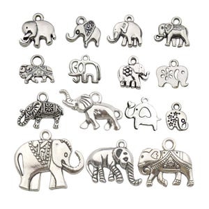 10/20/30 stks Vintage Olifant Ontwerp Bedels Legering Dier Hangers voor DIY Armbanden Kettingen Sieraden Maken Accessoires: