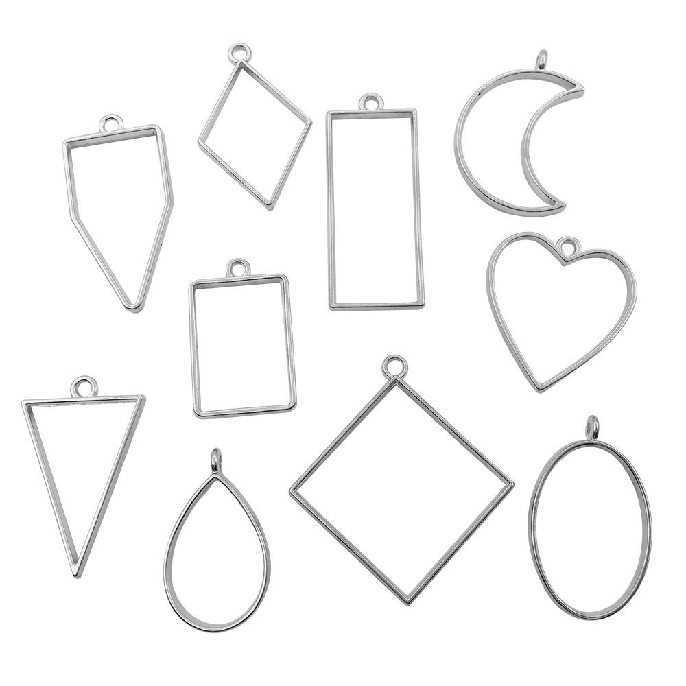 10/20/30PCS White K Frame charms Art Craft Pressed Flower Etsy