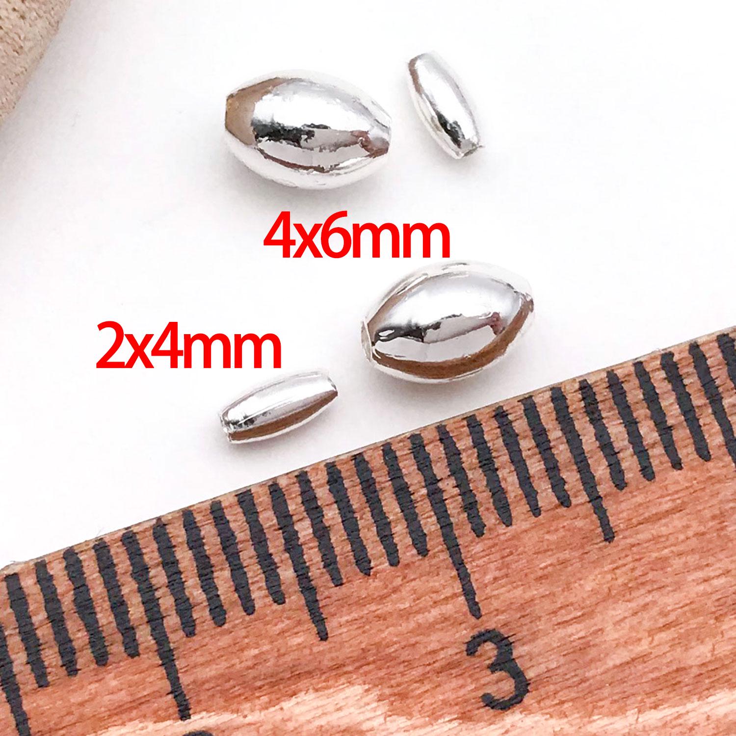 300 Perline Rotonde In Oro Placcato 14K - 4 Mm, Foro 1.5 Mm