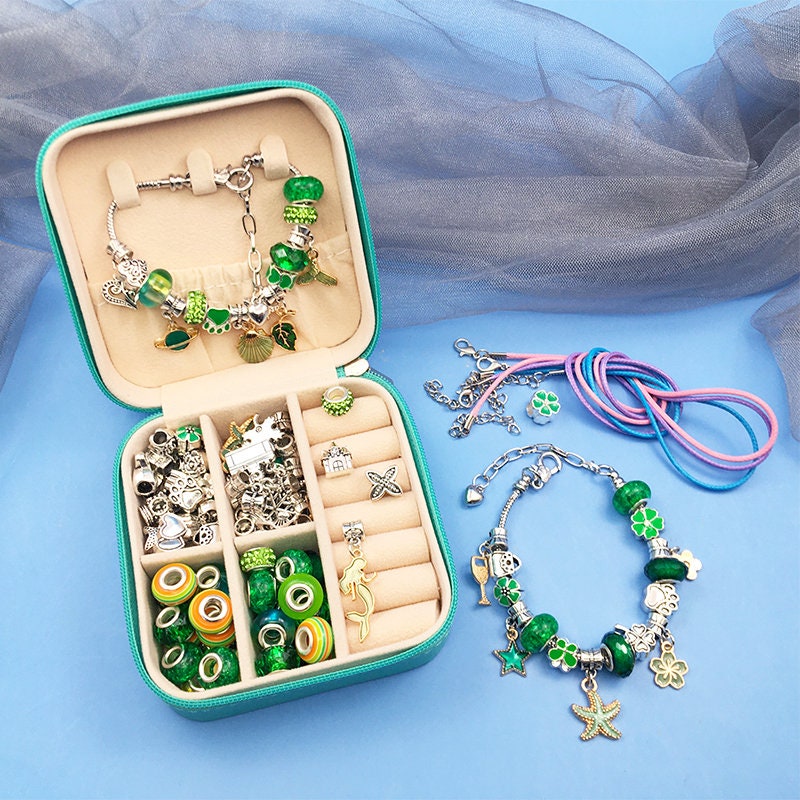 Bridokit – Coffret Créatif De Perles Pour Bracelets Et Bijoux – 46 Types De Perles, Verre, Lettres, Œil De Diable – Idée Cadeau Fille