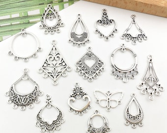 10/20/30PCS Earring pendant charms Ancient silver earrings charms Charms for Earrings, Pendants for Necklaces, Jewelry Supplies, DIY Jewelry