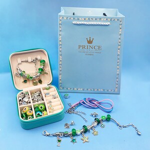 Rainbow Bracelet Craft Kit, Gift for Her, Gifts for Kids, DIY Stretchy Bracelet  Kit, Jewelry Activity Box, Colorful Name Bracelets 