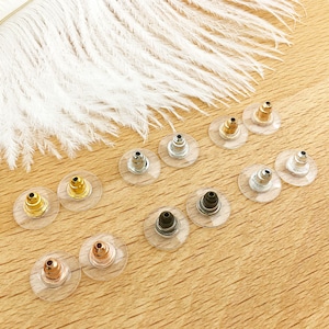 100/200/300PCS Rubber Earring Backs for Studs Earring backs Silicone Earring Stopper Hypoallergenic Earring back stoppers, Ear nuts,