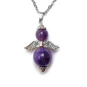 Amethyst Angel Necklace