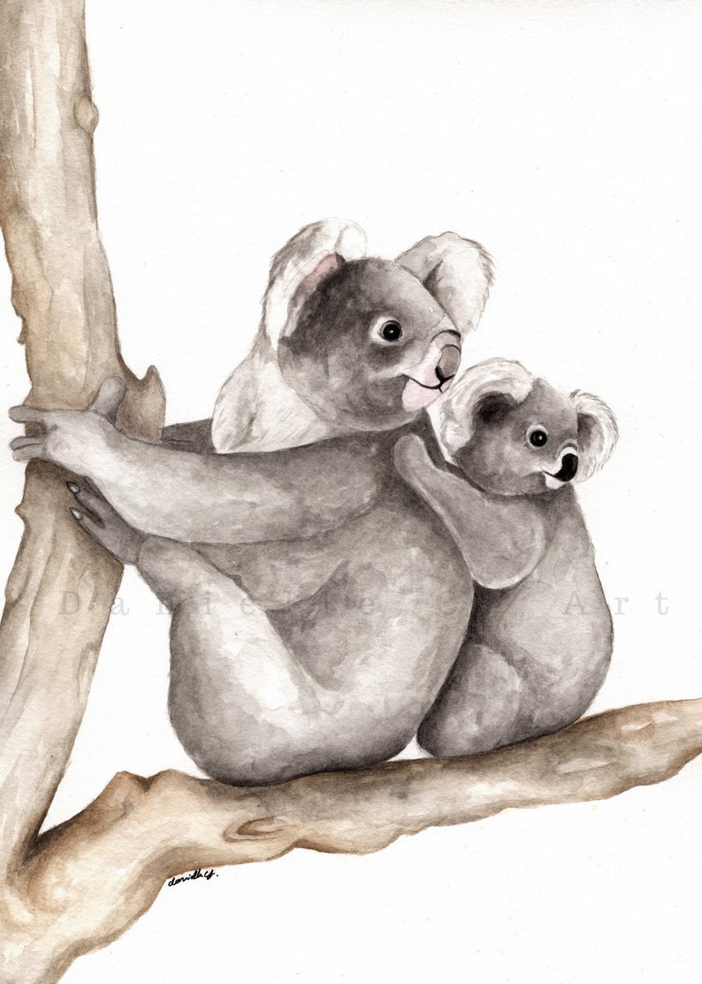 Set of 6 Australian Animal Prints Nursery Prints Australian Etsy