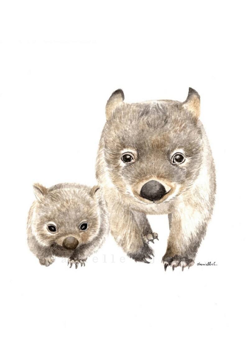 Set of 6 Australian Animal Prints nursery prints australian Etsy