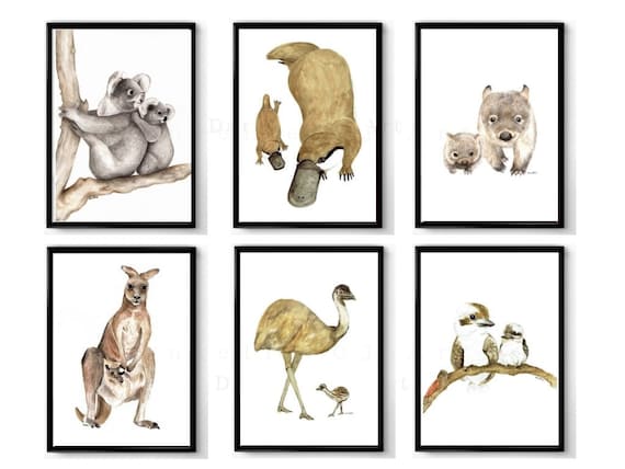 australian animal prints nursery