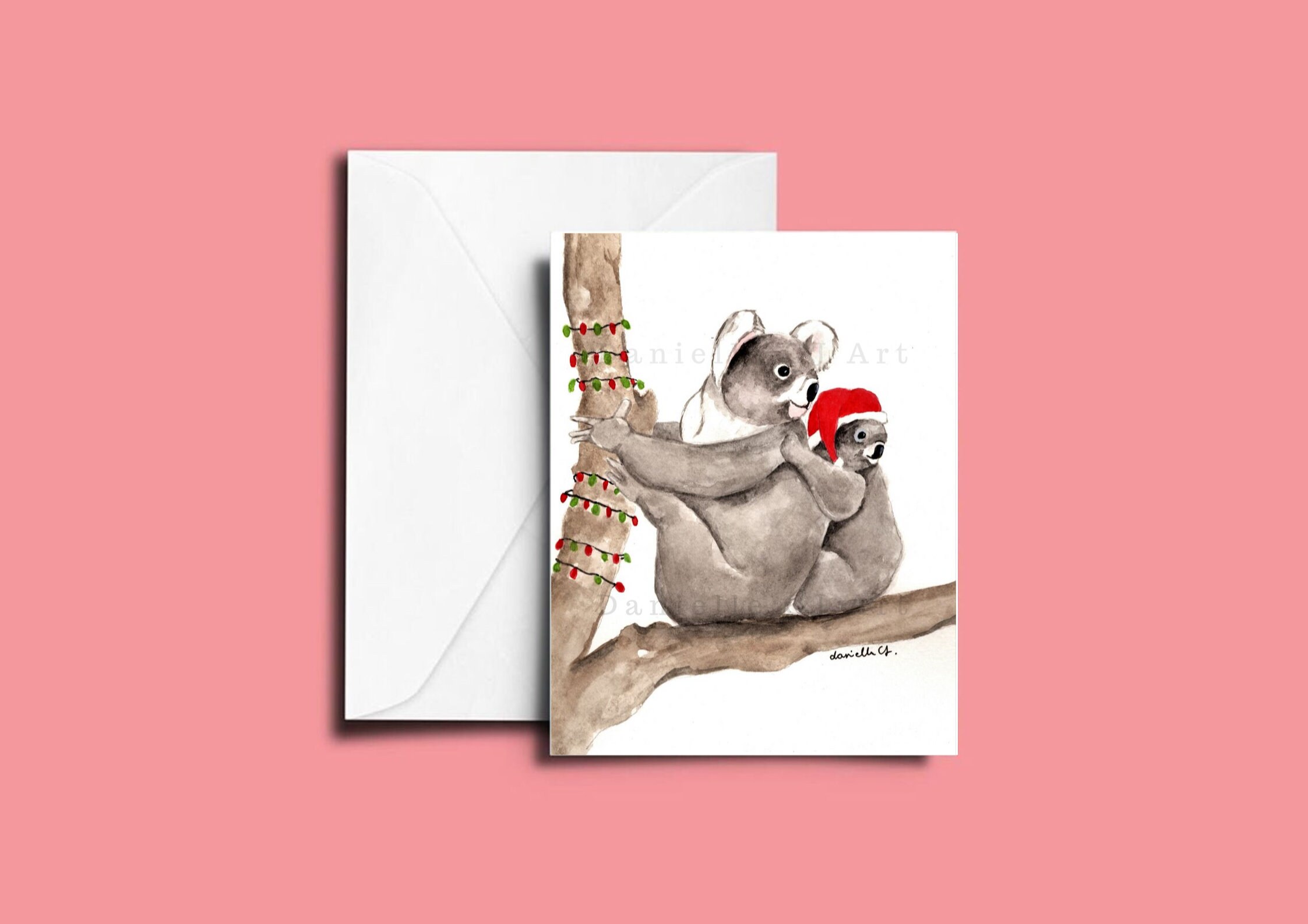 Set of 6 Christmas Cards Australian animal christmas cards Etsy