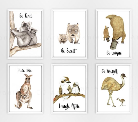 australian animal prints nursery