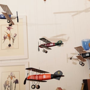 Albatros Airplane Mobile, Wooden Nursery Decor, Baby Shower Gift