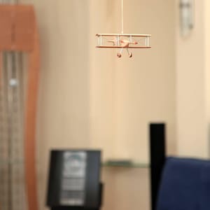 Beech Hanging Airplane Mobile, Decorative Wooden Airplane for Travel Theme Nursery, 5 inches image 14