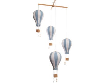Hot Air Balloon Mobile, Hanging Balloon Nursery, Kids Room Ceiling Decoration, Gift for Grandchild