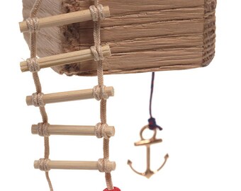 Decorative Pirate Ship Climbing Rope Ladder Rigging Decor Decorative Pirate Ship Climbing Rope Ladder Rigging Decor