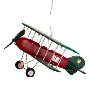 Avión colgante de madera ALBATROS. Modelo nuevo. Serie limitada. Regalo perfecto de Navidad. Para un pequeño piloto. Excelente idea para el aniversario del piloto.