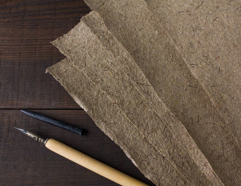 Thick Handmade Paper Sheets Natural Textured Eco Friendly Etsy