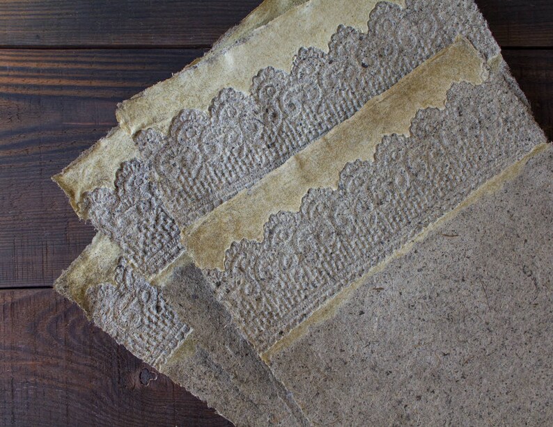 Handmade deckle edge paper Decorative textured A4 sheets Etsy