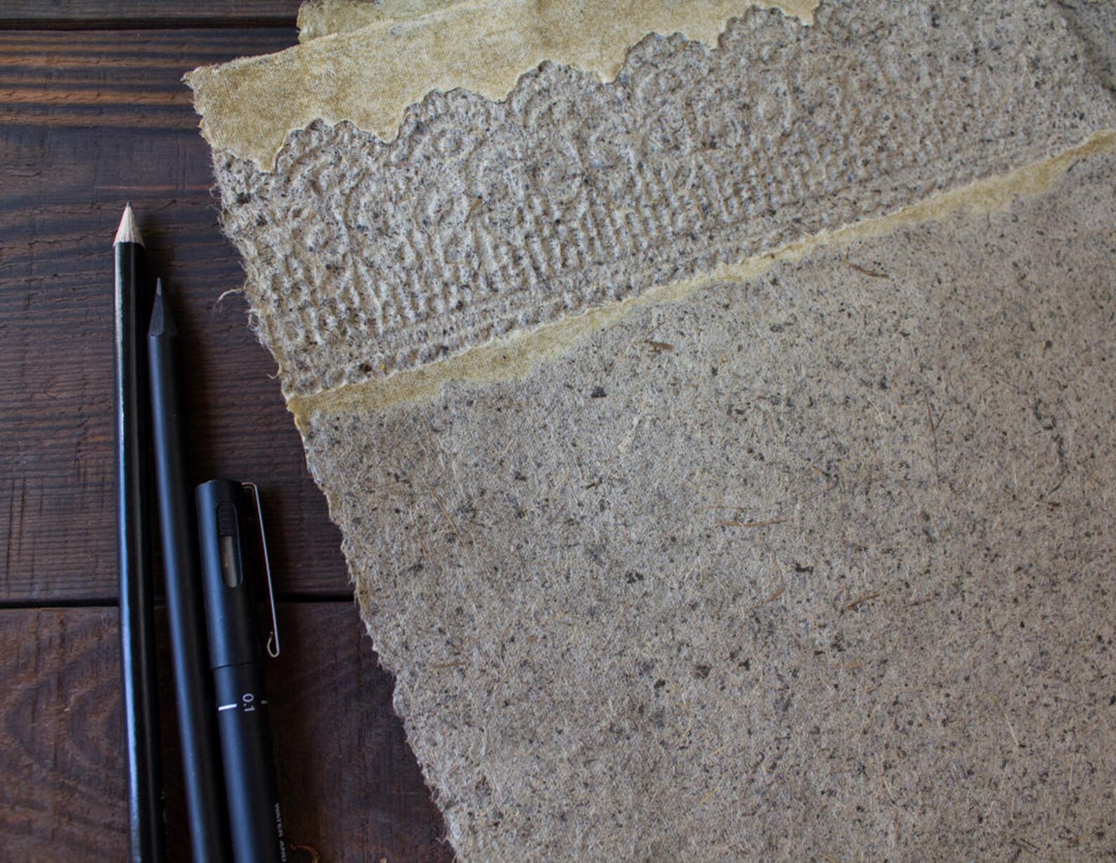 Handmade deckle edge paper Decorative textured A4 sheets Etsy