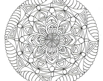 Adult Colouring Page - Mandala 2.