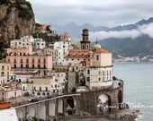 Italy photography, large wall art, Amalfi coast art, canvas art, colorful wall art, nautical decor, beach home art, cottage style art,