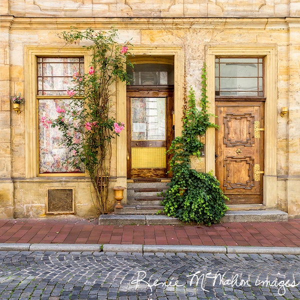 Germany Photography, Europe Travel Art, Home Decor, Bamberg Germany, German Decor, Large Wall Art, German Village Art, Door Photography