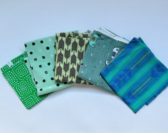 Fat Quarter Bundle - Stash Builder- Blue - Green