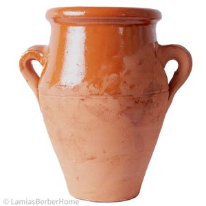 Tanjia Pot for Cooking, Handmade Clay Cooking Vessel, Tangia Pot, Moroccan Terracotta Pottery, Clay Stew Pot