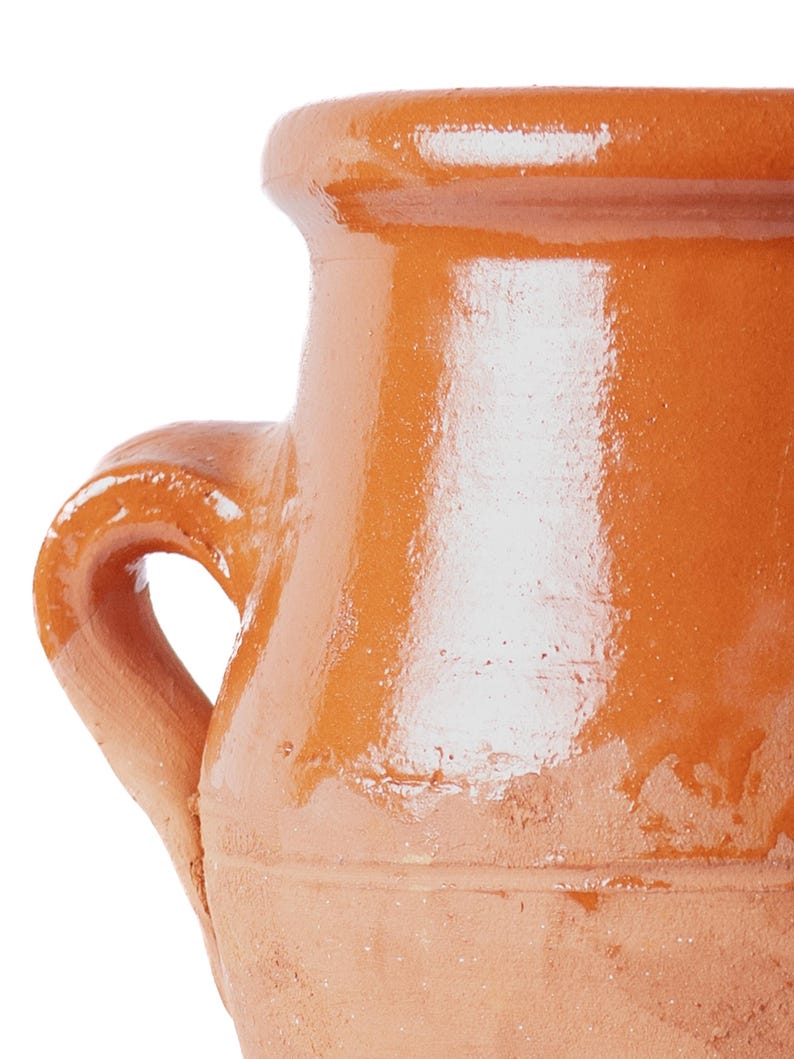 Tanjia Pot, Slow Cooking Clay Terracotta Stew Pot, Marrakech Tangia Vessel image 6