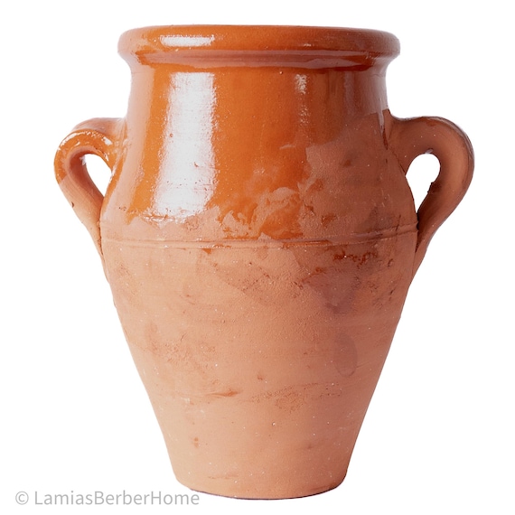 Moroccan Tanjia Cooking Pot- Traditional Tangia Clay Marrakech Cooking Vessel