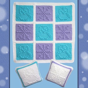 Crochet Pattern Download - Snow Baby Popcorn Set
