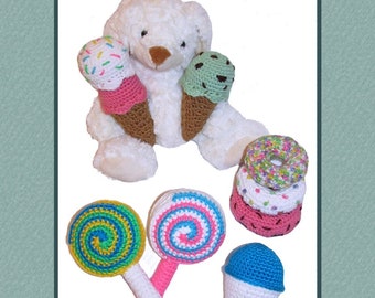 Crochet Pattern Download - Fun Food Baby Toys