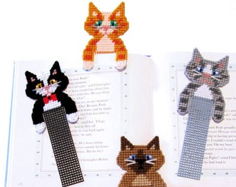 Plastic Canvas Pattern Download - Cute Kitty Bookmarks