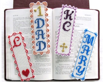 Plastic Canvas Pattern Download - Personalized Bookmarks