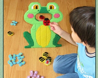 Plastic Canvas Pattern Download - Feed the Frog Game - Toss and Score Math Game