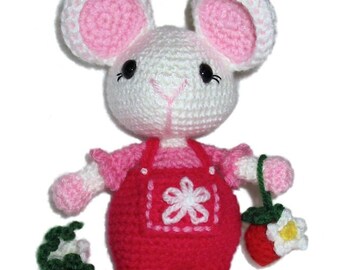 Crochet Pattern Download - Sweet AmiS Berry Mouse - Amigurumi