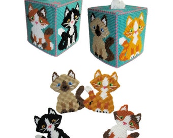 Plastic Canvas Pattern Download - Cuddly Kitty Décor