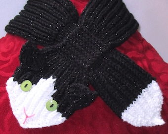 Knit Pattern Download - Kitty Keyhole Scarf