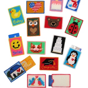 Kunststoff Canvas Stickmuster zum Download - Geschenkkartenhüllen