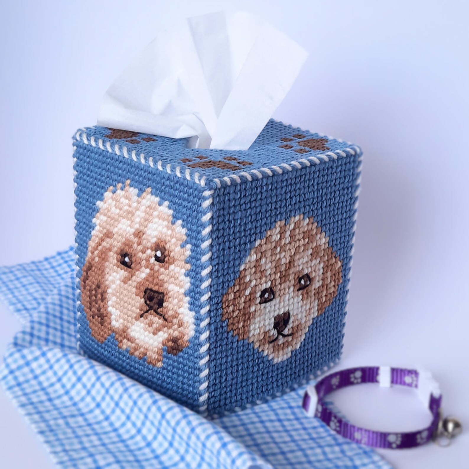 Plastic Canvas Pattern Download - Cockapoo Boutique Tissue Topper - Etsy