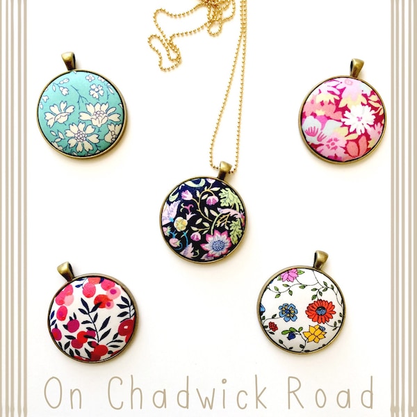 Liberty of London Fabric Pendant Necklace
