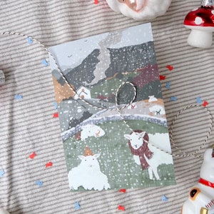 Kerstweide Wicklow Mountains feestelijke kerstvakantie wenskaart
