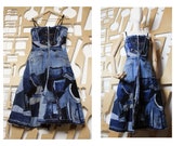 Corset dress Denim dress Maxi dress Boho dress Full skirt Sleeveless dress Long dress Patchwork Boho Hippie dress Steampunk