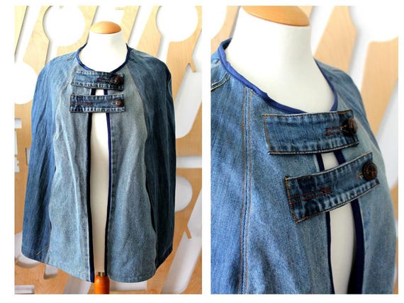 denim jacket poncho