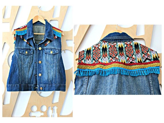 jeans jacket sleeveless