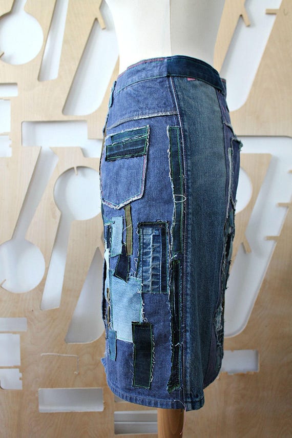festival denim skirt